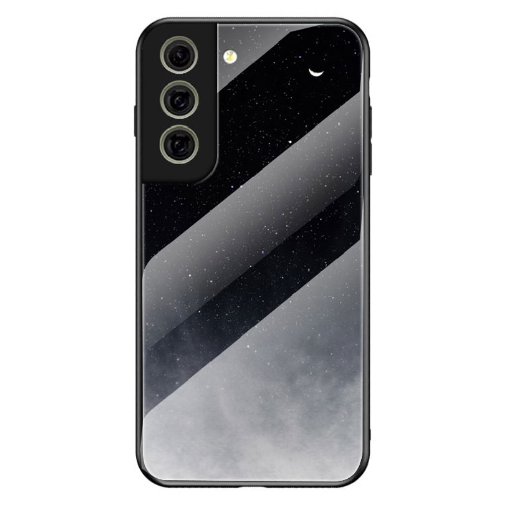 Θήκη Samsung Galaxy S21 FE OEM σχέδιο Starry Moon με πλάτη από Tempered Glass και εσωτερικό TPU Θήκη Samsung Galaxy S21 FE OEM σχέδιο Starry Moon με πλάτη από Tempered Glass και εσωτερικό TPU