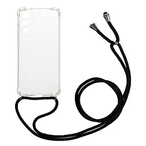 Θήκη Samsung Galaxy S21 FE OEM Silicone Sockproof Transparent πλάτη με κορδόνι από αντικραδασμικό TPU