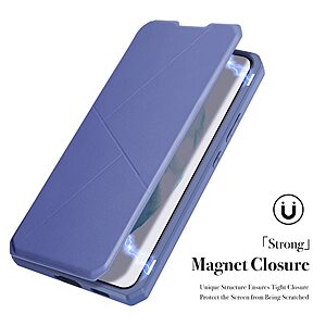 Θήκη Samsung Galaxy S22 Plus 5G DUX DUCIS Skin X Series Folio με βάση στήριξης, υποδοχή καρτών και μαγνητικό κούμπωμα Flip Wallet από συνθετικό δέρμα και εσωτερικό TPU μπλε - Image 4