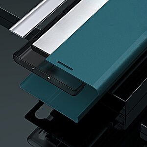 Θήκη Samsung Galaxy S22 Ultra 5G New Design Leather Stand Cover από συνθετικό δέρμα μαύρο - Image 3