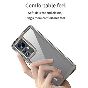 Θήκη Xiaomi 12 5G / 12X 5G OEM Acrylic Drop Proof Series Πλάτη Hybrid Shock-Proof από ενισχυμένο πλαστικό και TPU γκρι - Image 3