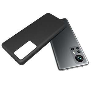 Θήκη Xiaomi 12 Pro 5G OEM Matte Premium v2 Πλάτη με ημίσκληρο TPU μαύρο - Image 3