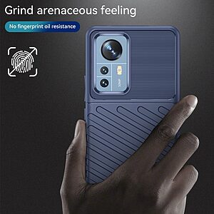 Θήκη Xiaomi 12 Pro 5G OEM Thunder Series Πλάτη από ενισχυμένο TPU μπλε - Image 3