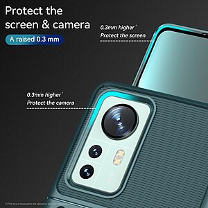 Θήκη Xiaomi 12 Pro 5G OEM Thunder Series Πλάτη από ενισχυμένο TPU πράσινο - Image 4