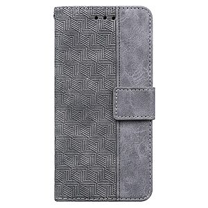 υποδοχές καρτών και μαγνητικό κούμπωμα Flip Wallet από συνθετικό δέρμα γκρι