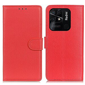 Θήκη Xiaomi Redmi 10C OEM Litchi Skin  Leather με βάση στήριξης
