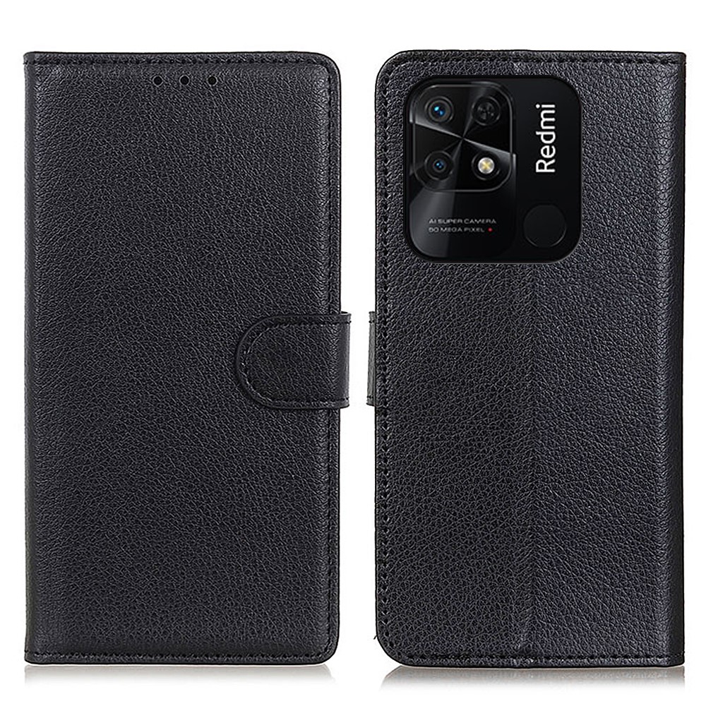 Θήκη Xiaomi Redmi 10C OEM Litchi Skin Leather με βάση στήριξης Θήκη Xiaomi Redmi 10C OEM Litchi Skin Leather με βάση στήριξης