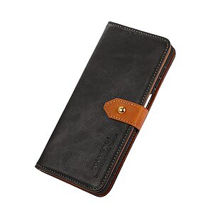 Θήκη Xiaomi Redmi 10C KHAZNEH Leather Wallet Golden Clasp με βάση στήριξης, υποδοχές καρτών και μαγνητικό κούμπωμα μαύρο - Image 4