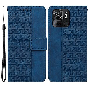 Θήκη Xiaomi Redmi 10C OEM Leather Wallet Case Geometry Style με βάση στήριξης