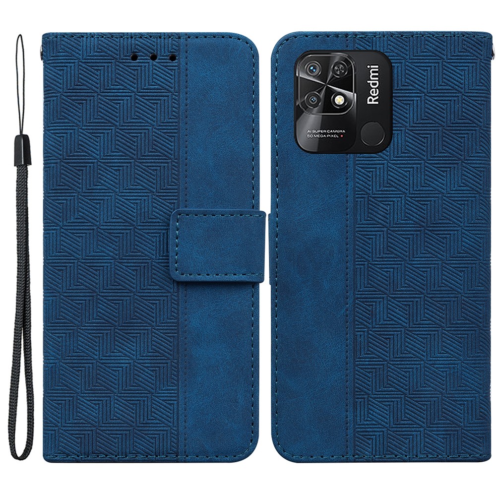 Θήκη Xiaomi Redmi 10C OEM Leather Wallet Case Geometry Style με βάση στήριξης