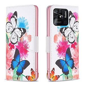 Θήκη Xiaomi Redmi 10C OEM Vivid Butterflies με βάση στήριξης