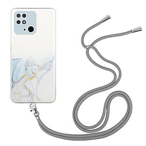 Θήκη Xiaomi Redmi 10C OEM πλάτη κορδόνι με σχέδιο Baby Blue Cloud από αντικραδασμικό TPU γκρι