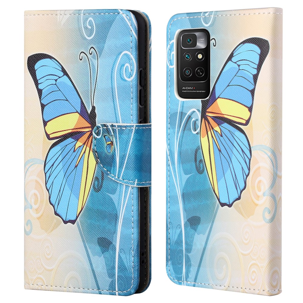 Θήκη Xiaomi Redmi Note 11 / 11S OEM Blue Butterfly & Flowers με βάση στήριξης Θήκη Xiaomi Redmi Note 11 / 11S OEM Blue Butterfly & Flowers με βάση στήριξης