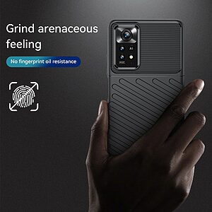 Θήκη Xiaomi Redmi Note 11 Pro / 11 Pro 5G OEM Thunder Series Πλάτη από ενισχυμένο TPU μαύρο - Image 3