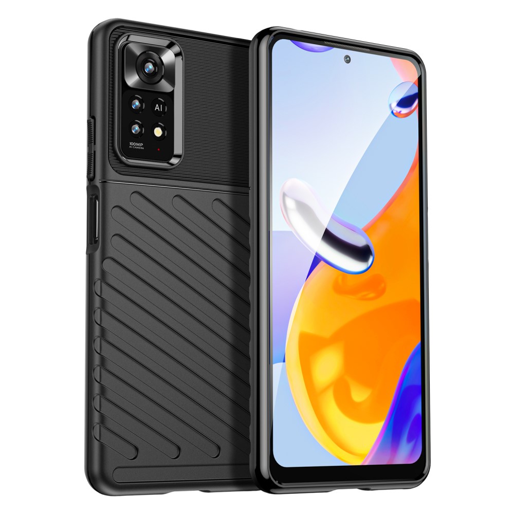Θήκη Xiaomi Redmi Note 11 Pro / 11 Pro 5G OEM Thunder Series Πλάτη από ενισχυμένο TPU μαύρο