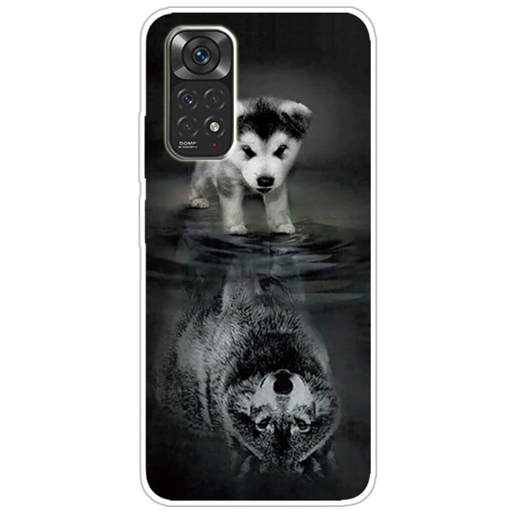 Θήκη Xiaomi Redmi Note 11 / 11S OEM σχέδιο Dog Reflection πλάτη TPU Θήκη Xiaomi Redmi Note 11 / 11S OEM σχέδιο Dog Reflection πλάτη TPU