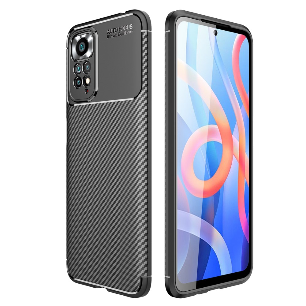 Θήκη Xiaomi Redmi Note 11 / 11S OEM Beetle Series Carbon Fiber Πλάτη TPU μαύρο Θήκη Xiaomi Redmi Note 11 / 11S OEM Beetle Series Carbon Fiber Πλάτη TPU μαύρο