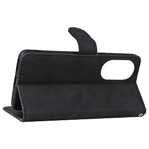 Θήκη Huawei Nova 9 Se OEM Leather Skin touch Feeling με βάση στήριξης, υποδοχές καρτών και μαγνητικό κούμπωμα μαύρο - Image 4