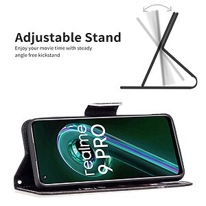 Θήκη Realme 9 5G / 9 Pro 5G OEM Angry bear with chainsaw με βάση στήριξης, υποδοχές καρτών και μαγνητικό κούμπωμα Flip Wallet από συνθετικό δέρμα και TPU - Image 4