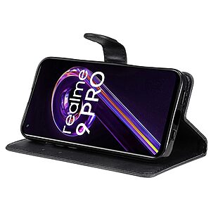 Θήκη Realme 9 5G / 9 Pro 5G OEM Leather Wallet Case Series 2 με βάση στήριξης, υποδοχές καρτών και μαγνητικό κούμπωμα Flip Wallet από συνθετικό δέρμα μαύρο - Image 3