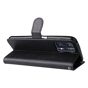 Θήκη Realme 9 5G / 9 Pro 5G OEM Leather Wallet Case Series 2 με βάση στήριξης, υποδοχές καρτών και μαγνητικό κούμπωμα Flip Wallet από συνθετικό δέρμα μαύρο - Image 4