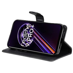 Θήκη Realme 9 / 9 Pro Plus 5G OEM Leather Wallet Case Series 2 με βάση στήριξης, υποδοχές καρτών και μαγνητικό κούμπωμα Flip Wallet από συνθετικό δέρμα μαύρο - Image 3