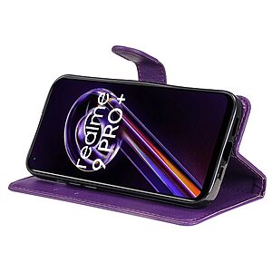 Θήκη Realme 9 / 9 Pro Plus 5G OEM Leather Wallet Case Series 2 με βάση στήριξης, υποδοχές καρτών και μαγνητικό κούμπωμα Flip Wallet από συνθετικό δέρμα μωβ - Image 3