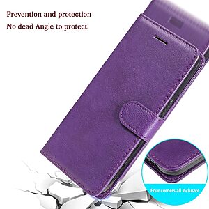 Θήκη Realme 9 / 9 Pro Plus 5G OEM Leather Wallet Case Series 2 με βάση στήριξης, υποδοχές καρτών και μαγνητικό κούμπωμα Flip Wallet από συνθετικό δέρμα μωβ - Image 5