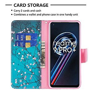 Θήκη Realme 9 / 9 Pro Plus 5G OEM Wintersweet με βάση στήριξης, υποδοχές καρτών και μαγνητικό κούμπωμα Flip Wallet από συνθετικό δέρμα και TPU - Image 5