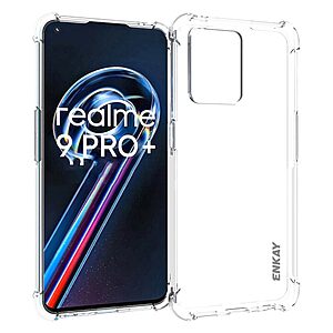 Θήκη Realme 9 Pro Plus 5G ENKAY Enkay Silicone Sockproof Anti-Slip Transparent Πλάτη TPU διάφανη