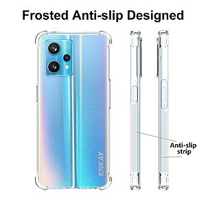 Θήκη Realme 9 / 9 Pro Plus 5G ENKAY Enkay Silicone Sockproof Anti-Slip Transparent Πλάτη TPU διάφανη - Image 4