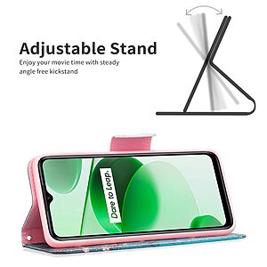 υποδοχές καρτών και μαγνητικό κούμπωμα Flip Wallet από συνθετικό δέρμα και TPU