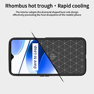 Θήκη Realme C35 MOFI Brushed TPU Carbon Πλάτη κόκκινο - Image 5