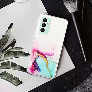 Θήκη Samsung Galaxy M23 5G OEM σχέδιο Green Cloud Marble Πλάτη TPU πράσινο - Image 4