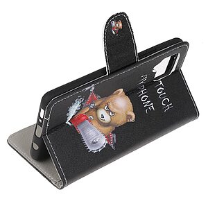 Θήκη Samsung Galaxy M53 5G OEM Angry bear with chainsaw με βάση στήριξης, υποδοχές καρτών και μαγνητικό κούμπωμα Flip Wallet από συνθετικό δέρμα και TPU - Image 4