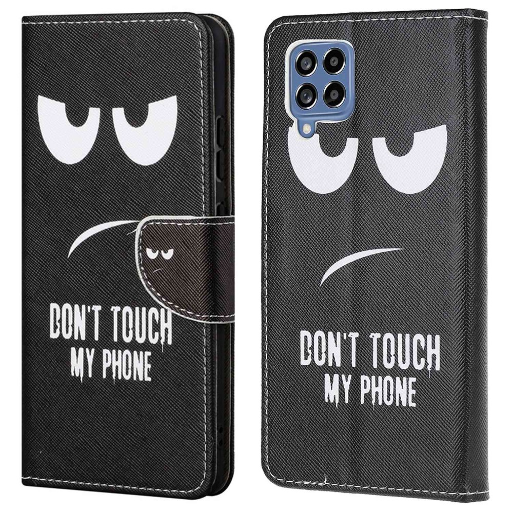 Θήκη Samsung Galaxy M53 5G OEM Σχέδιο Don’t Touch My Phone με βάση στήριξης