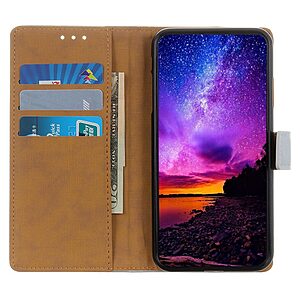 υποδοχές καρτών και μαγνητικό κούμπωμα Flip Wallet από συνθετικό δέρμα μωβ