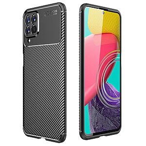 Θήκη Samsung Galaxy M53 5G Mad Mask Beetle Series Carbon Fiber Πλάτη TPU μαύρο