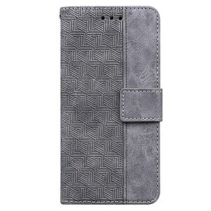 υποδοχές καρτών και μαγνητικό κούμπωμα Flip Wallet από συνθετικό δέρμα γκρι