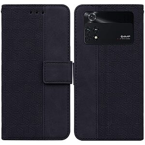 Θήκη Xiaomi Poco M4 Pro 4G Mad Mask Leather Wallet Case Geometry Style με βάση στήριξης