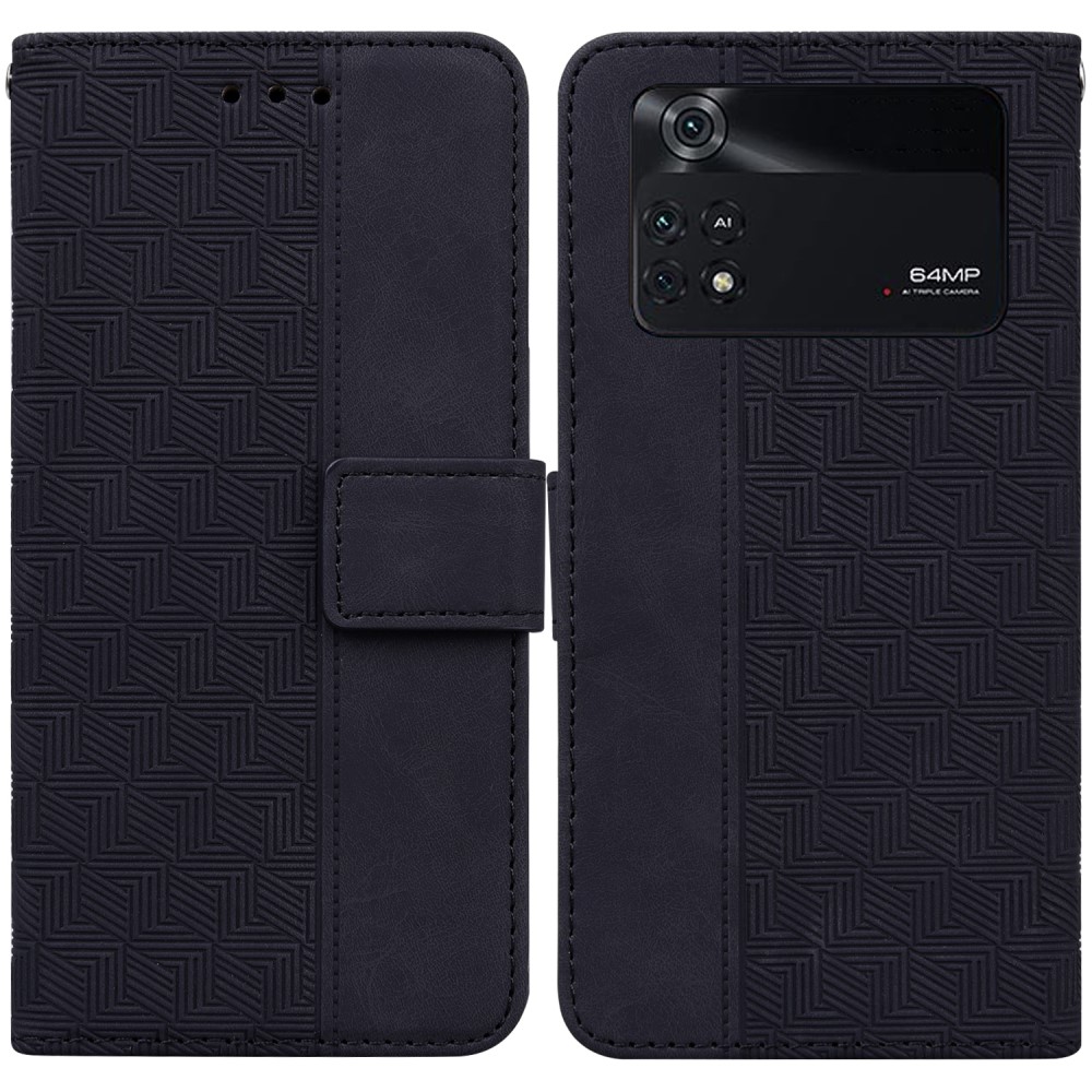 Θήκη Xiaomi Poco M4 Pro 4G Mad Mask Leather Wallet Case Geometry Style με βάση στήριξης