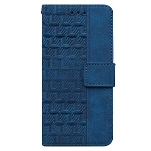 υποδοχές καρτών και μαγνητικό κούμπωμα Flip Wallet από συνθετικό δέρμα μπλε