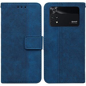 Θήκη Xiaomi Poco M4 Pro 4G Mad Mask Leather Wallet Case Geometry Style με βάση στήριξης
