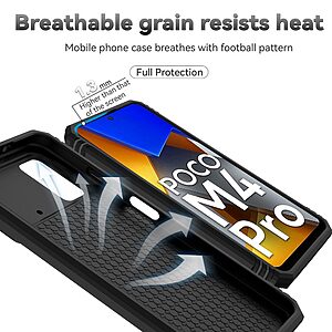Θήκη Xiaomi Poco M4 Pro 4G Mad Mask Camshield Armor Guard Πλάτη με προστασία για την κάμερα, Kickstand και Βάση στήριξης από σκλήρό Premium TPU μαύρο - Image 4