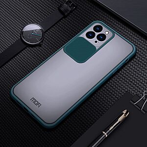 Θήκη iPhone 13 Pro MOFI Camshield Series πλάτη με προστασία για την κάμερα από σκλήρό Premium TPU πράσινο - Image 3