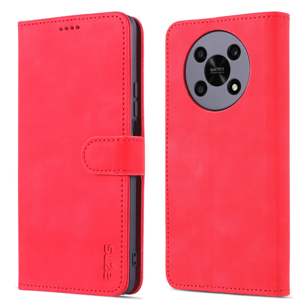 Θήκη Honor Magic4 Lite 5G AZNS Litchi Retro V2 Texture Leather με βάση στήριξης