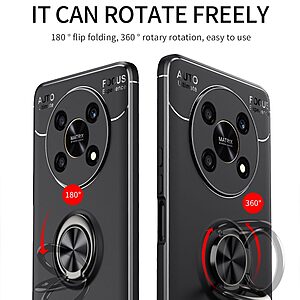 Θήκη Honor Magic4 Lite 5G OEM Magnetic Ring Kickstand / Μαγνητικό δαχτυλίδι / Βάση στήριξης TPU μαύρο - Image 3