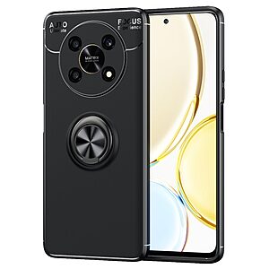 Θήκη Honor Magic4 Lite 5G OEM Magnetic Ring Kickstand / Μαγνητικό δαχτυλίδι / Βάση στήριξης TPU μαύρο