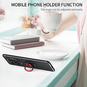 Θήκη Honor Magic4 Lite 5G OEM Magnetic Ring Kickstand / Μαγνητικό δαχτυλίδι / Βάση στήριξης TPU μαύρο - Image 4