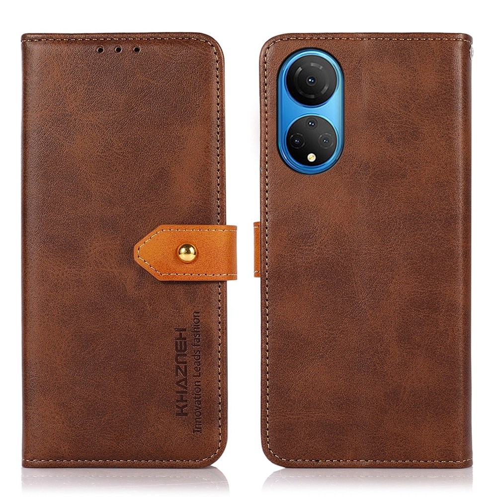 Θήκη Honor X7 KHAZNEH Leather Wallet Golden Clasp με βάση στήριξης